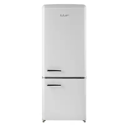 iio Retro FF1 7-cu ft Bottom-Freezer Refrigerator, Frost White