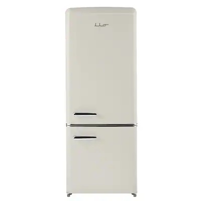 iio Retro FF1 7-cu ft Bottom-Freezer Refrigerator, Butter Cream