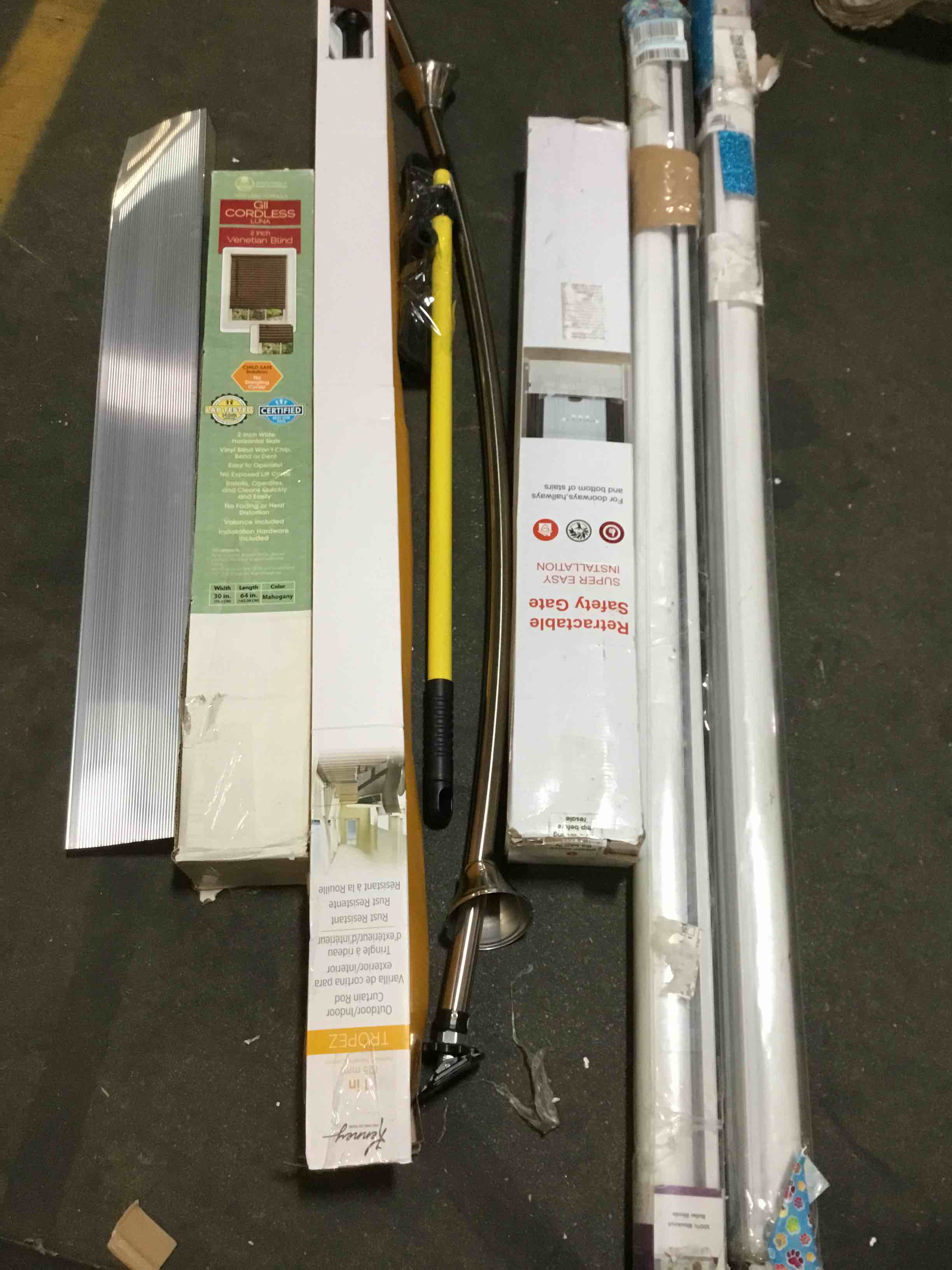 Assorted items: blinds, roller shades and more 