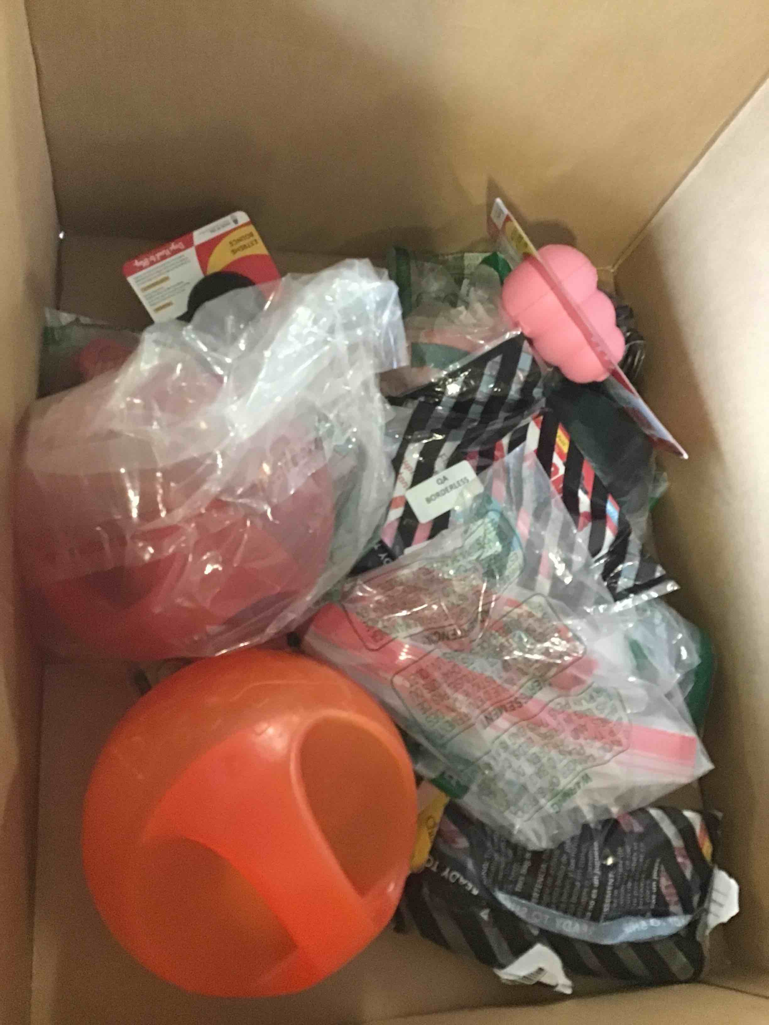 Assorted of dog toys 