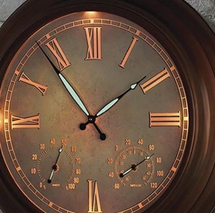 24" Outdoor Lighted Atomic Clock