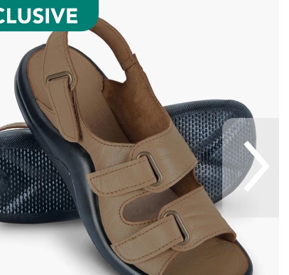 Lady's Walk On Air Strap Sandals( product used) 