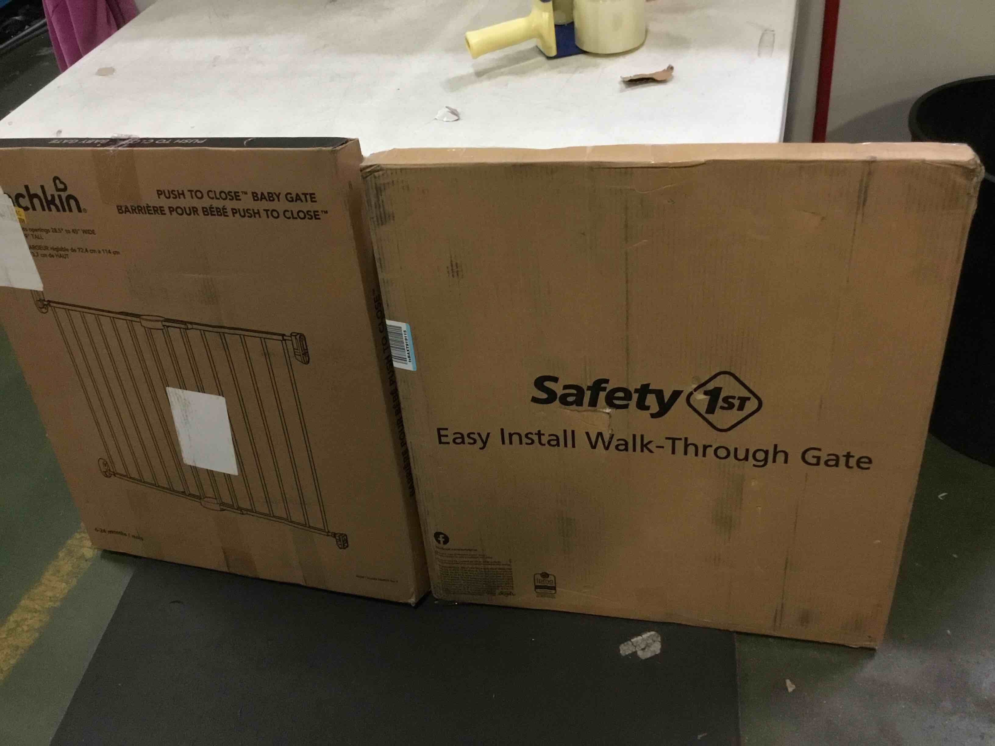 assorted baby gates