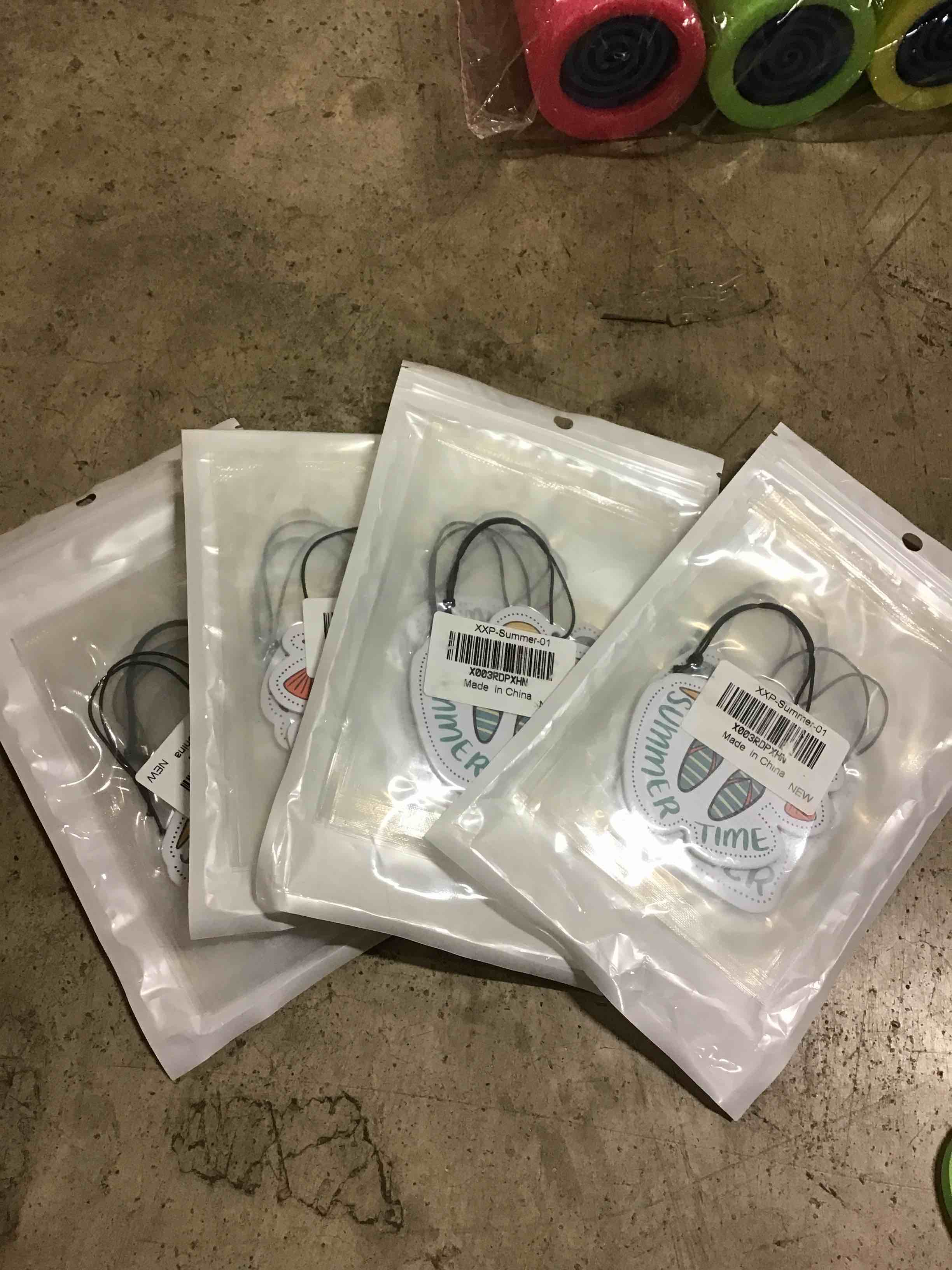 (4)Car Air Fresheners, Bouroki Summer Series Car Decor Hanging Scents Freshener Automotive Interior Room Decor for Men/Women Mothers Day/Fathers day Gift (summer)