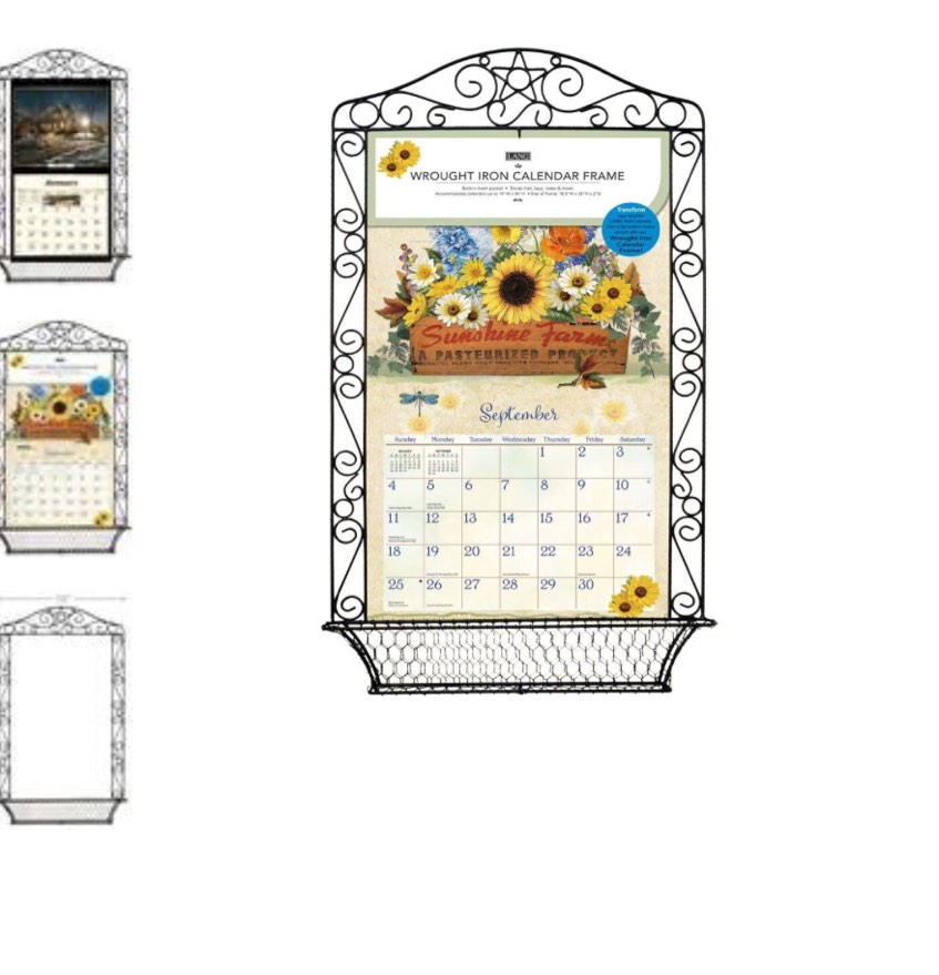 Wrought Iron Calendar Frame