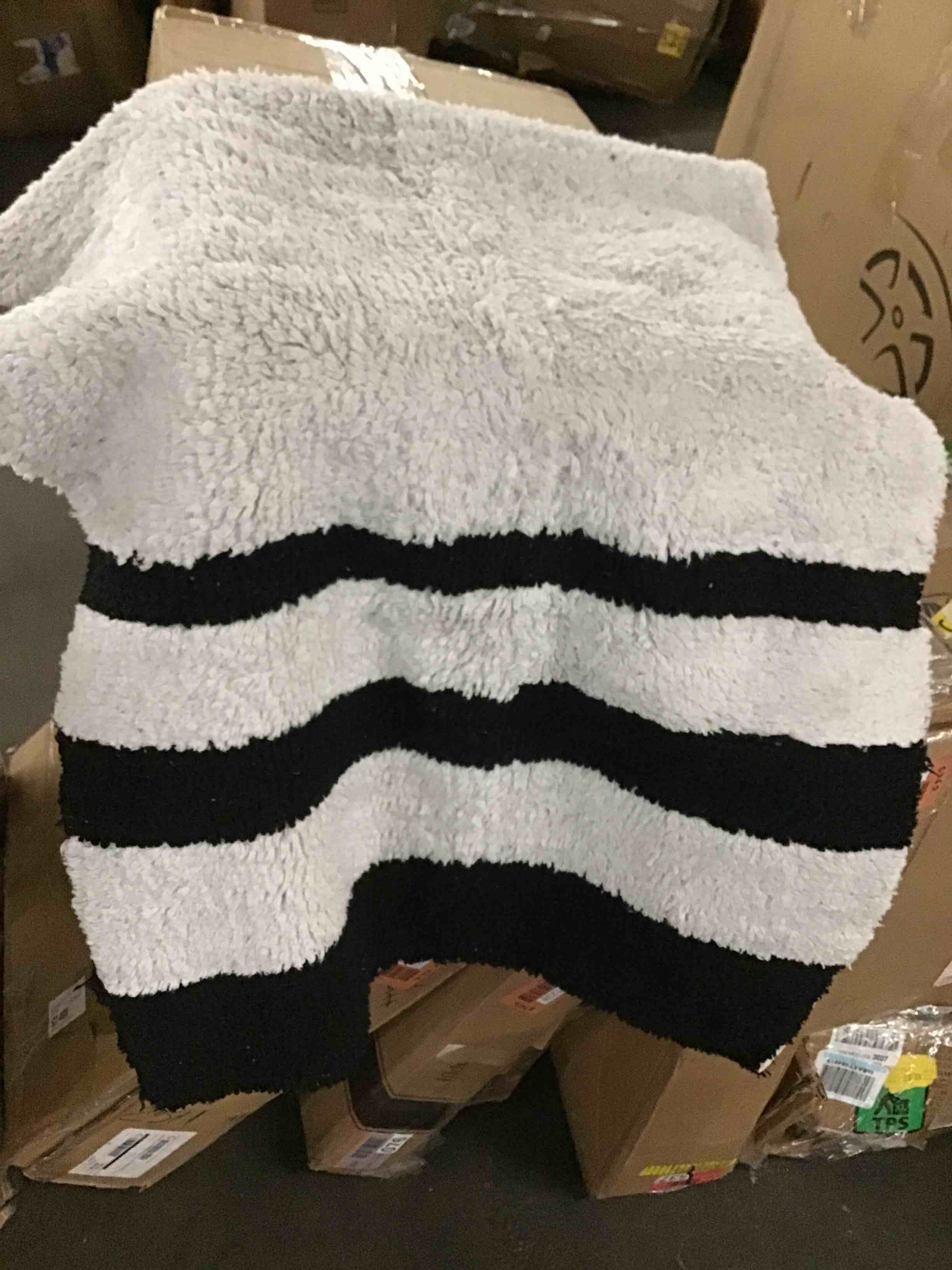 Bathroom Rug- Black and Grey (59” x 22” inch) (used)