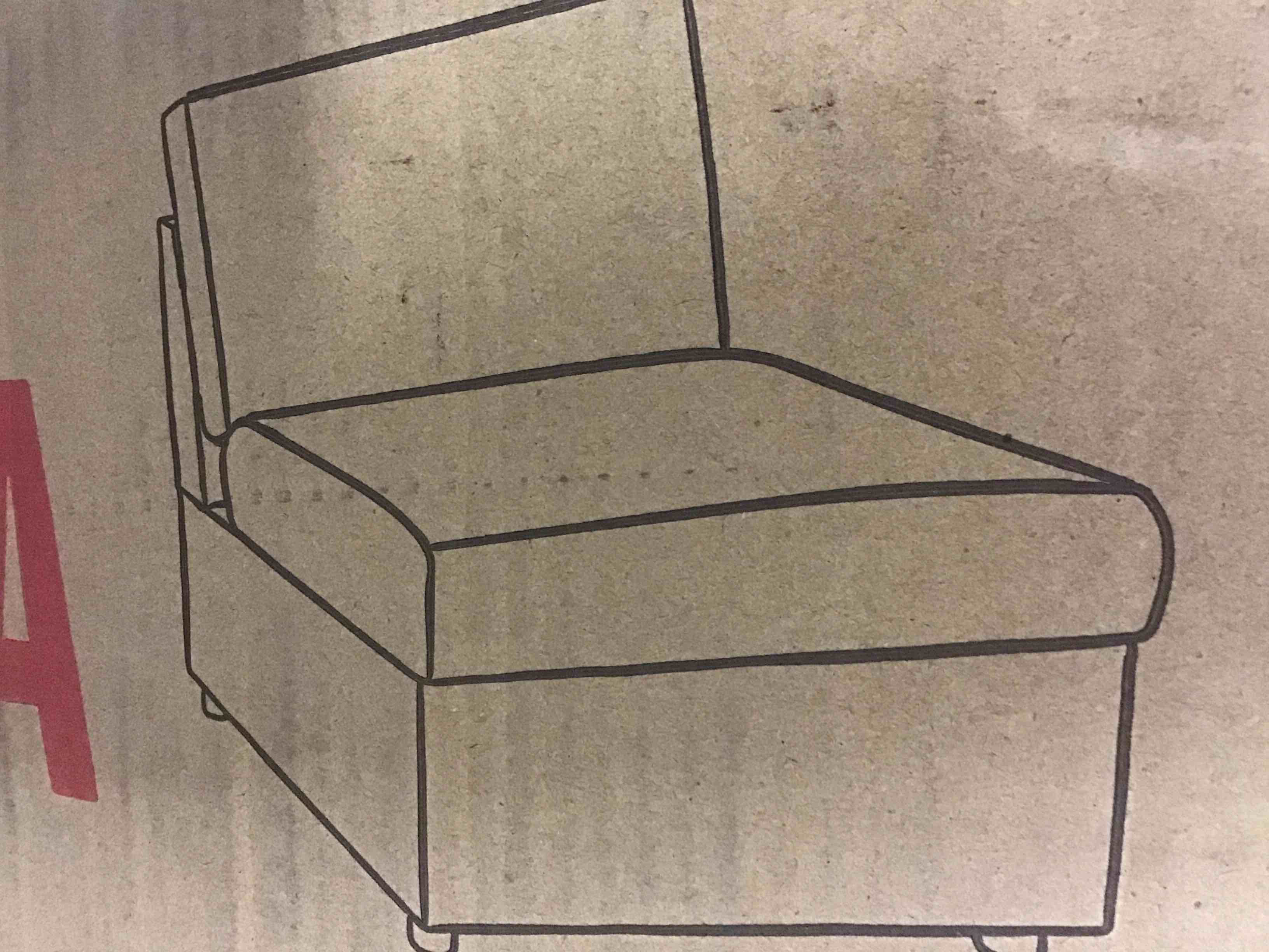 Armless Chair Of A Modular (D7695-A)