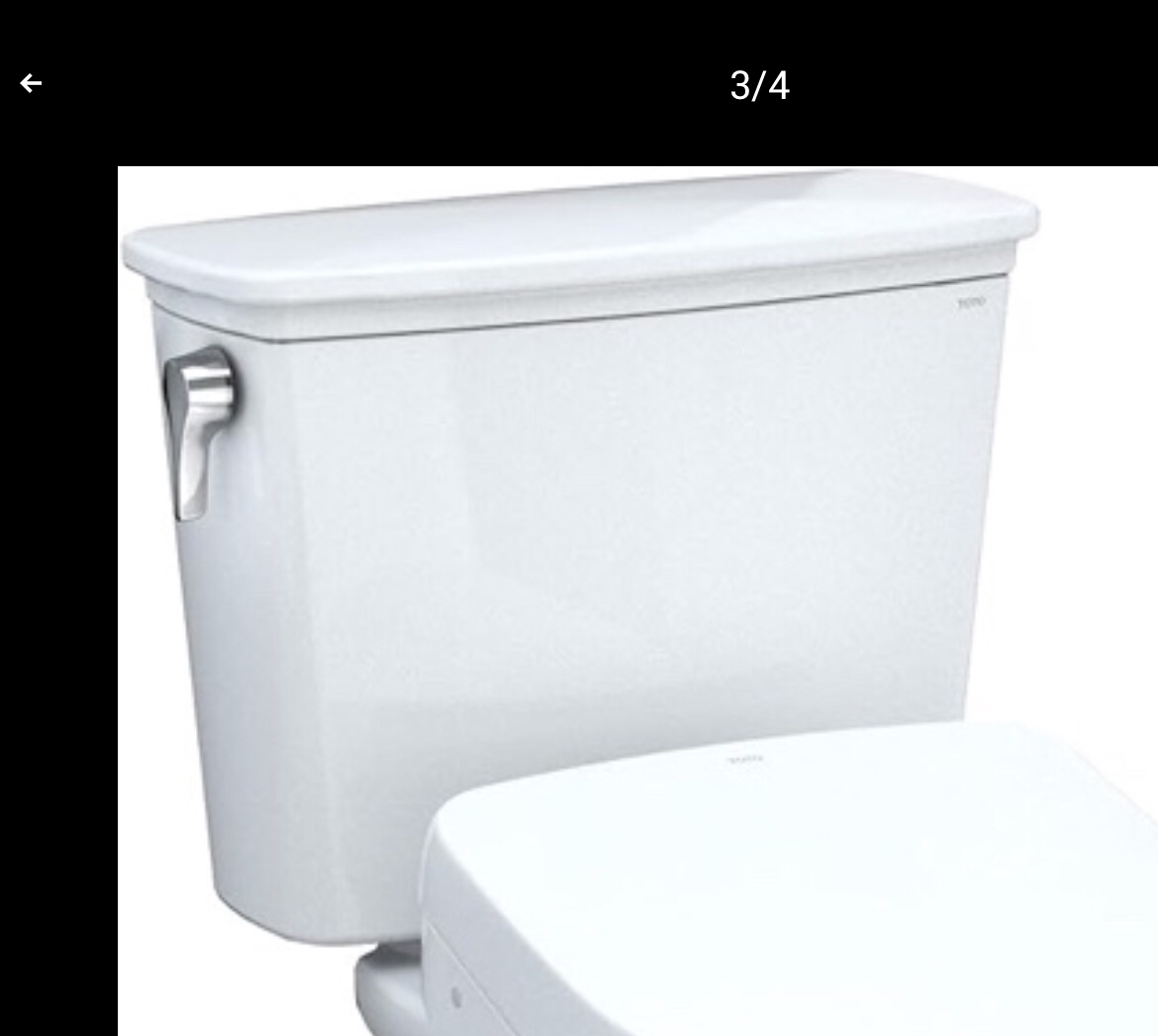 Toto Dual Flush Toilet tank 1.28 GPF & .9 GPF (similar to stock photo) 