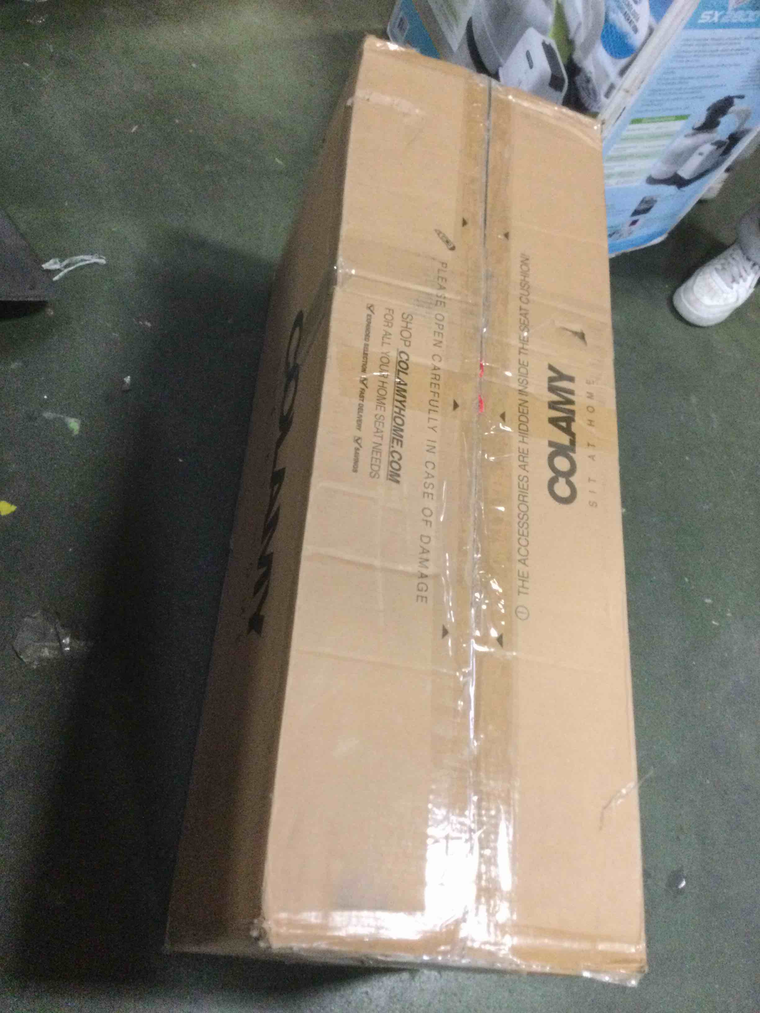 COLAMY Upholstered Fabric Dining Chairs Set of 6, Parsons Dining Room Kitchen Side Chair with Nailhead Trim and Wood Legs - Beige