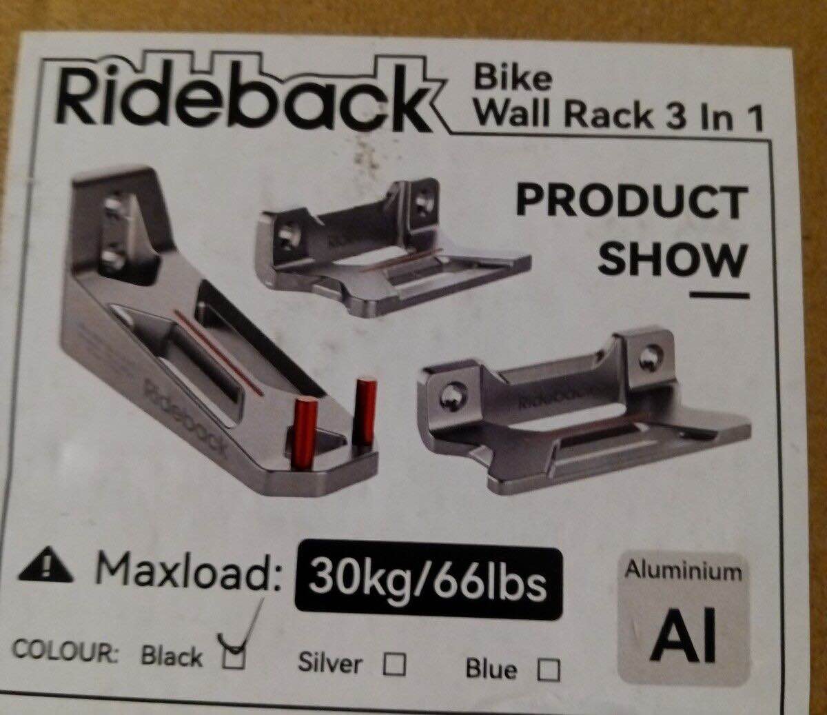 Rideback 3 in 1 Garage Hooks Ropes And More Equipment 