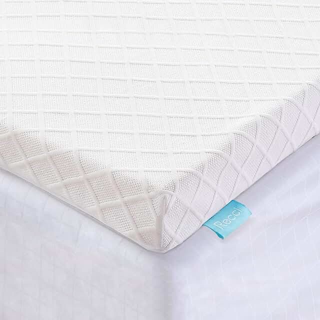 Maxzzz Queen 4 Inch Memory Foam Mattress Topper Ventilated Gel Infused Bed Foam Topper for Pressure Relieving with Removable Soft Breathable Cover,CertiPUR-US & Oeko-Tex Certified