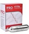 pro bike tool 6x25g threaded co2 refill cartridges 