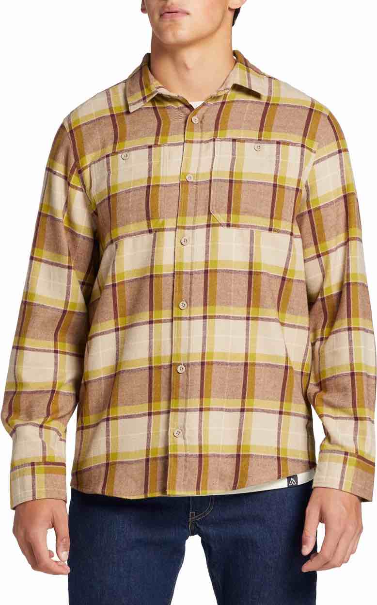 Alpine Design Flannel Shirt Mens Green Maroon Long Sleeve Button Up, Medium (Similar Image)
