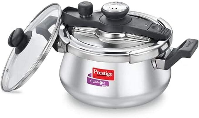 Prestige Svachh Clip-on 5 Litre Stainless Steel Pressure Handi
