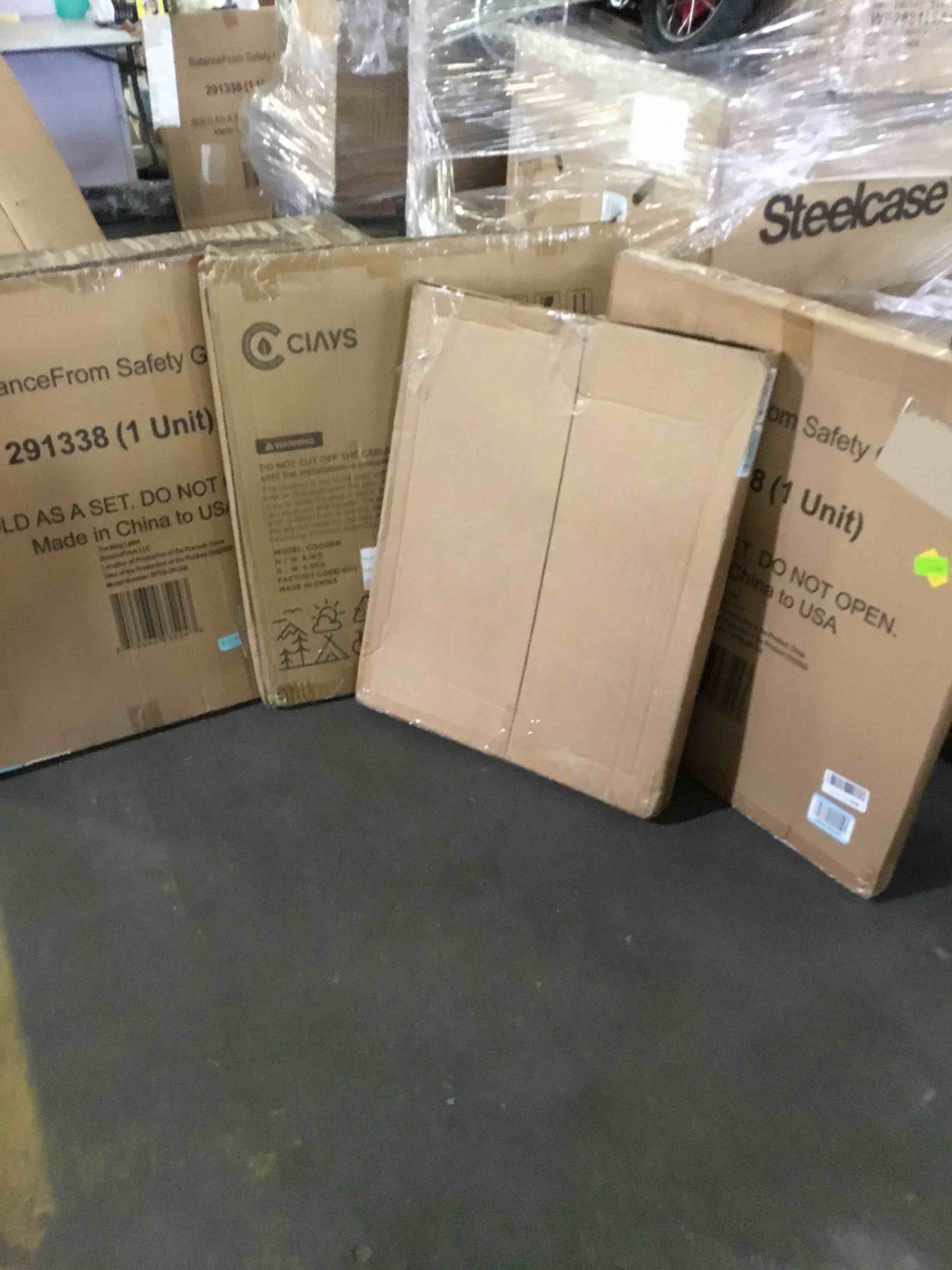 assorted baby gates & poster frame