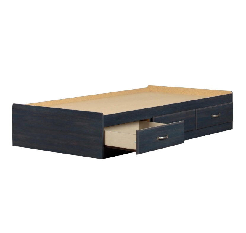 South Shore Asten Blue Twin Bed (STOCK PHOTO SIMILAR BUT NOT EXACT)