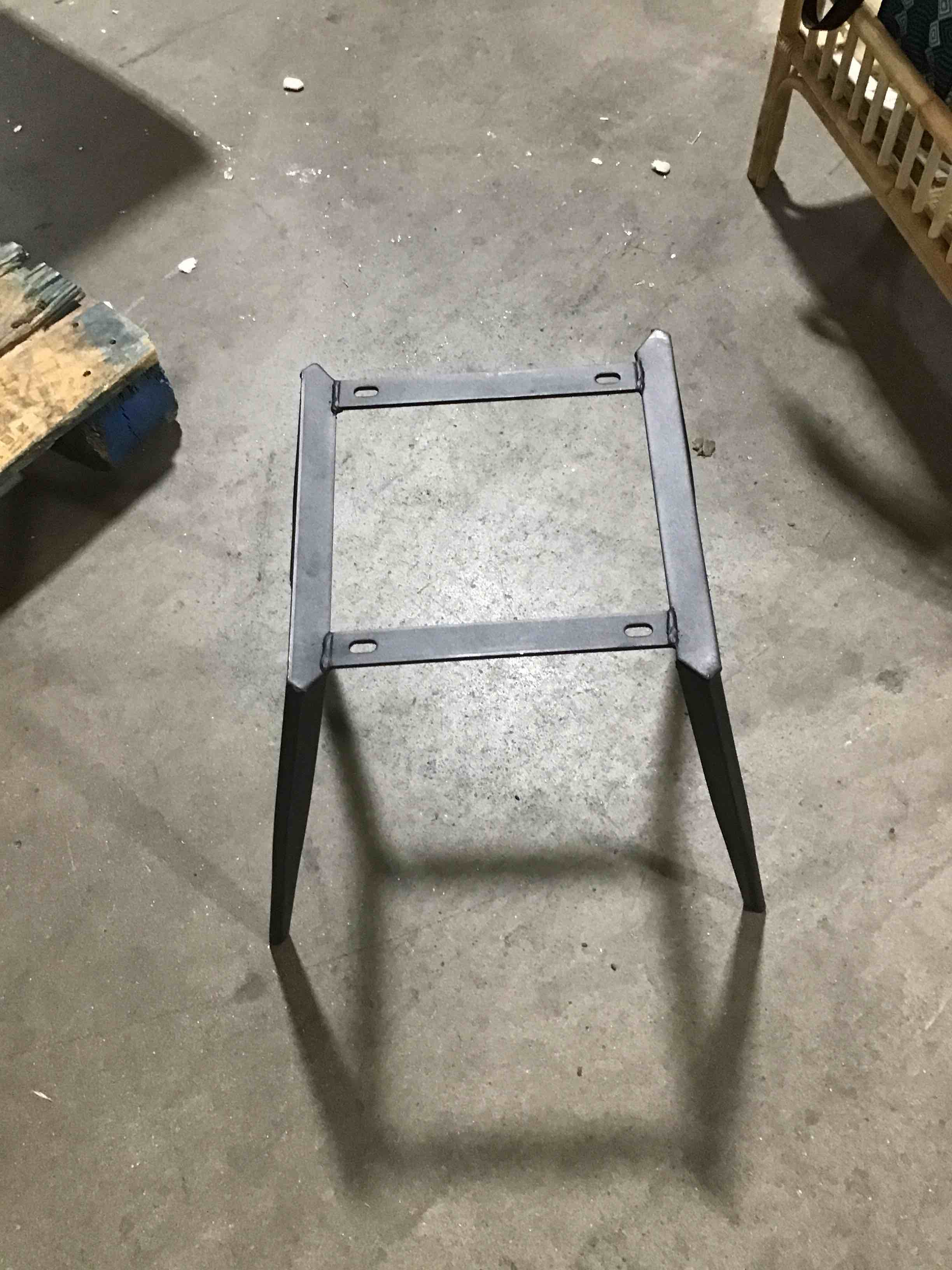Black Metal Chair Base (6 units total)