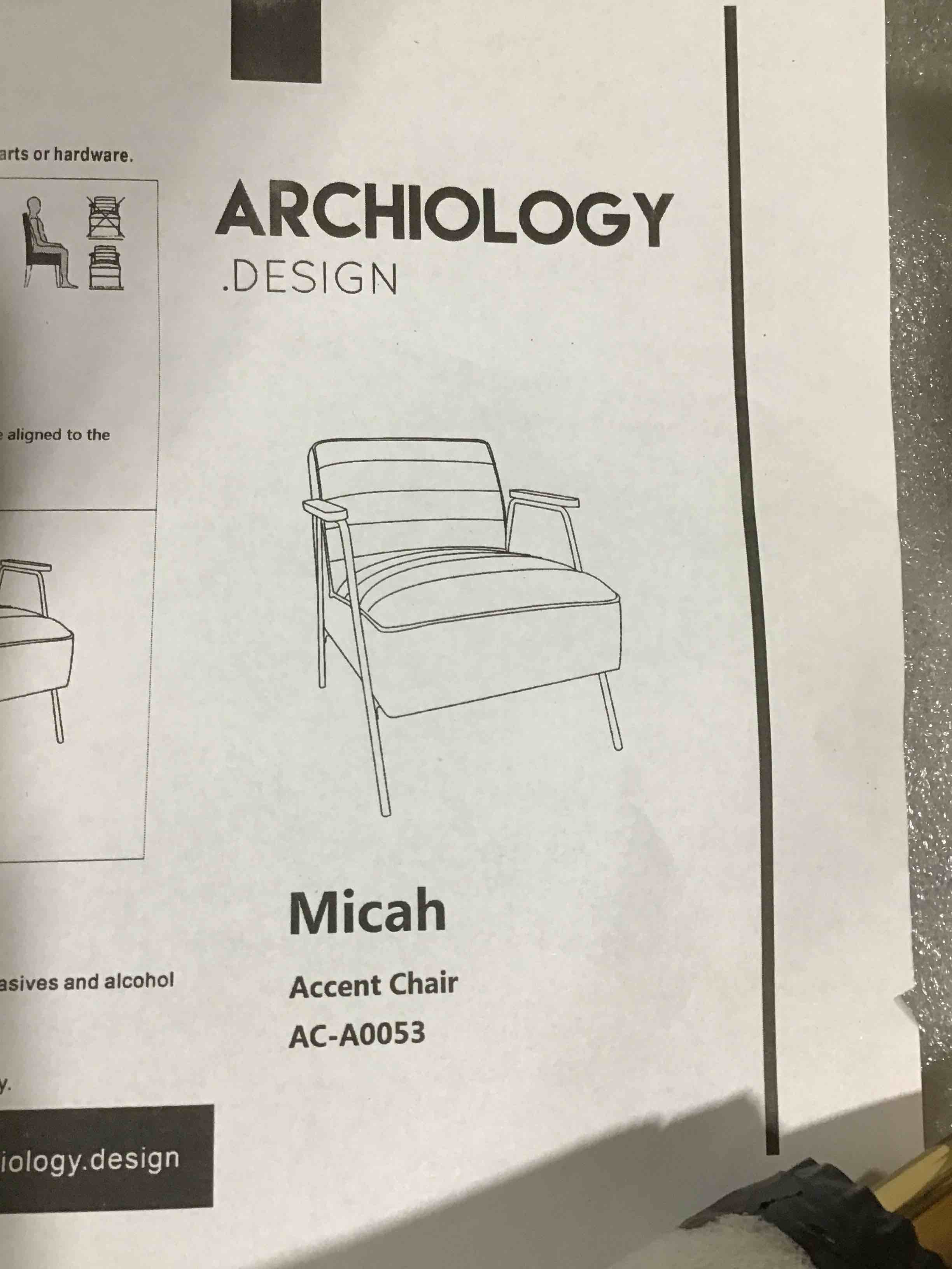 ARCHIOLOGY DESIGN Micah Accent Chair AC-A0053
