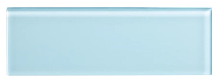 WS TILES. WST-18R. SUBWAY BABY BLUE 3” x 9” x 8 mm.  2 boxes