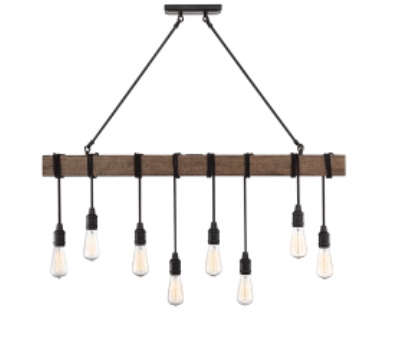 Savoy House Burgess 8 Light 42" Wide Linear Chandelier