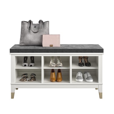 Ameriwood Home CosmoLiving by Cosmopolitan Westerleigh Entryway Bench, White