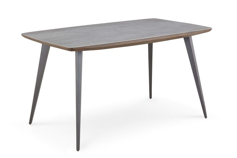 Modus Tiago Wood Frame Dining Table in Gray Stone and Black (incomplete ...