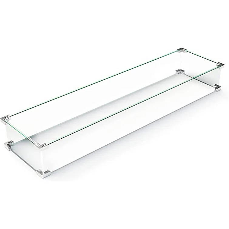 Rectangular Fire Pit Flame Guard