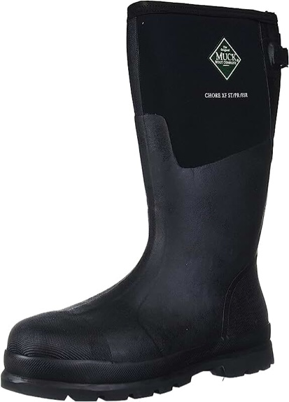 Muck Boot mens Chore Xf Steel Toe Industrial Boot, Black, 10 US