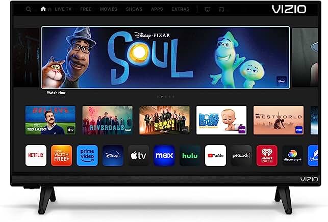 VIZIO 24-inch D-Series Full HD 1080p Smart TV with Apple AirPlay and Chromecast Built-in, Alexa Compatibility, D24f-J09, 2022 Model