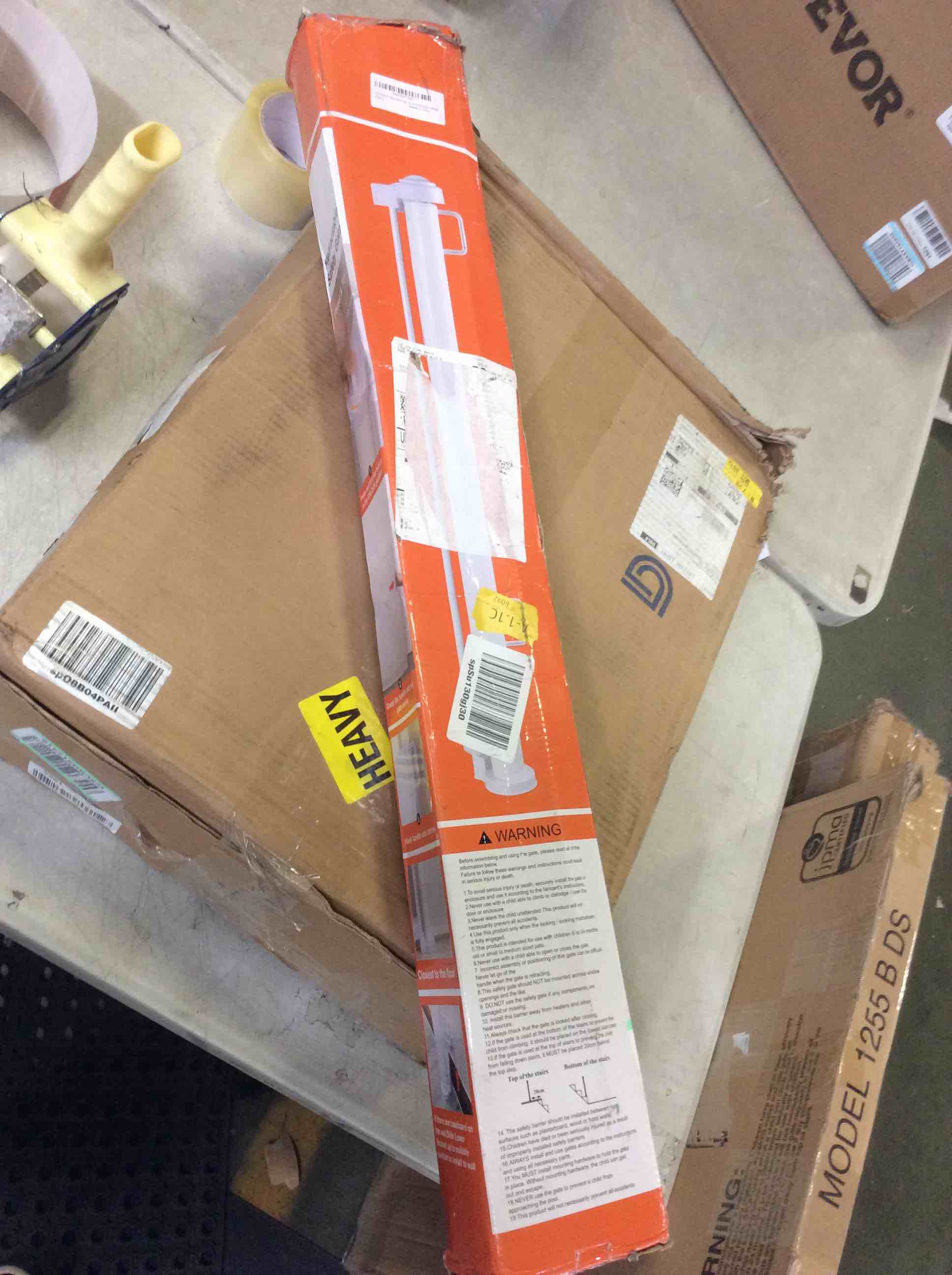 Retractable Baby Gate Dog Gate - Wiscky Extra Wide Safety Gates for Babies and Pet 33" Tall, Extends to 59" Wide, Easy to Roll and Latch Dogs Gate for Doorways, Stairs, Hallways Indoor/Outdoor (White)