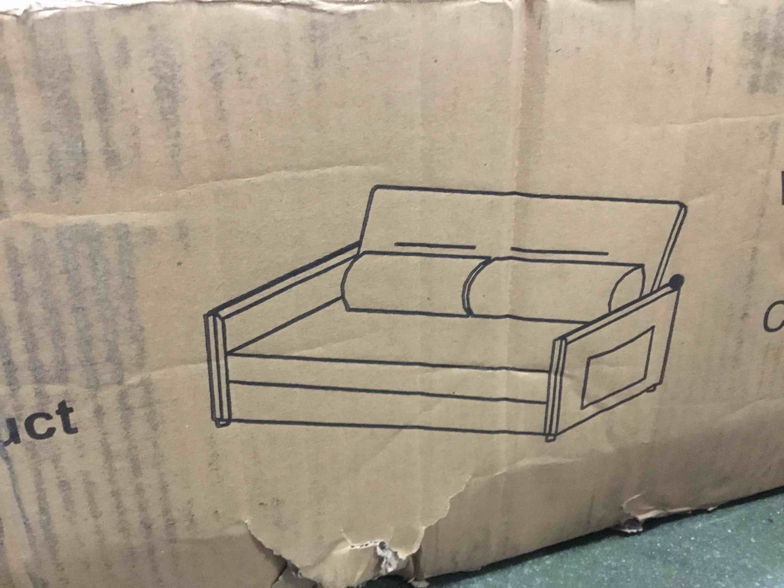 Beige Upholstered Sofa w87667412