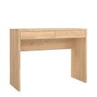 Tvilum-Wilbur-39-in-Rectangular-Desk-Hickory-Engineered-Wood-2-Drawer-Drawer-with-Modesty-Panel