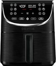 PowerXL™ Vortex Pro Air Fryer™ SmartTech with Recipe App, 8-QT Large Air Fryer Oven Combo with 10 Presets, Roast, Bake, Broil, Dehydrate – Black