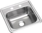 Elkay Dayton 15" Drop In Single Basin Stainless Steel Kitchen Sink