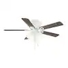 Clarkston II 44 in. LED Indoor White Ceiling Fan with Light Kit