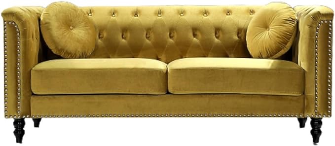 US Pride Furniture S5612-SF Sofas, Strong Yellow