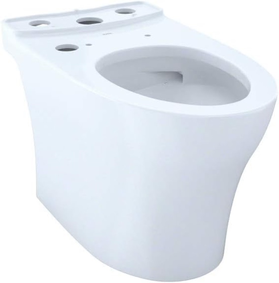 TOTO CT446CUGT40#01 Aquia IV WASHLET+ Elongated Skirted CeFiONtect, White-CT446CUGT40 Toilet Bowl, Cotton White