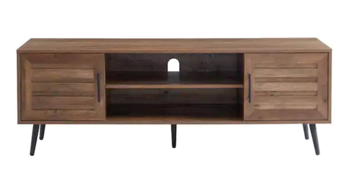 59 in. TV Stand For Tvs Up To 70 in. Rustic Oak by Edwin's Choice