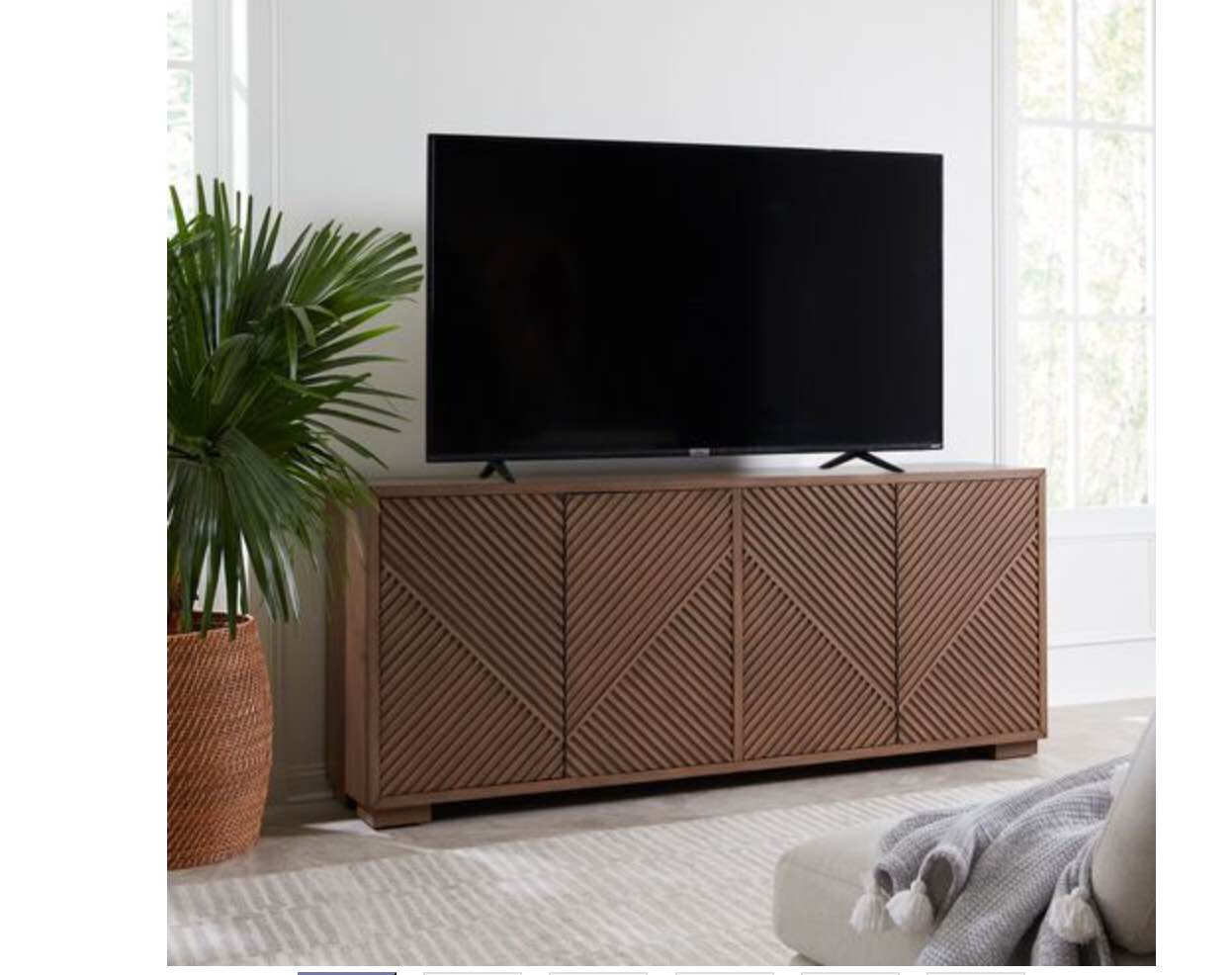 82 Inch Tv Console  Brown 