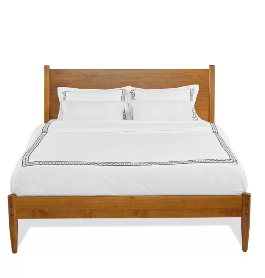 Mid-Century Castanho King Platform Bed (Box 2 Of 2)