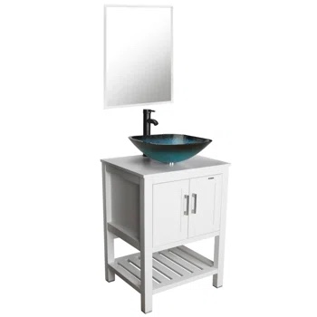 24'' Single Bathroom Vanity Set with Mirror