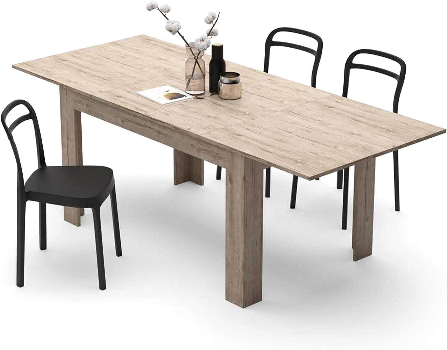 Mobili Fiver, Easy, Extendable Dining Table, Oak, 