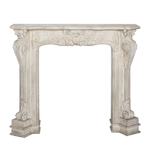 Creative CoOp Decorative Wood Fireplace Mantel With Distressed Finish