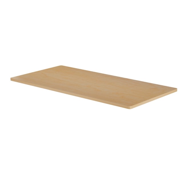 Cubespace 60" x 30" Universal Table Top, Solid One Piece Wooden Desktop, Tabletop for Standard & Sit to Stand Desk Frame, Counter Top for Home or Office, Maple ( Only Table, incomplete ) 