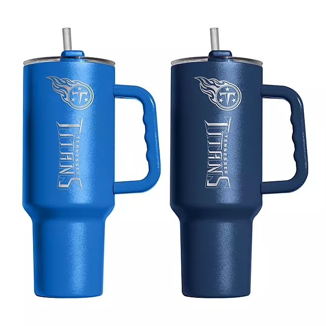 Logo Brands Officially Licensed NFL 40 oz. Tumbler 2-Pack (Tennessee Titans)