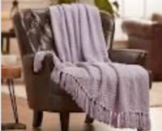 Chanasya Textured Knitted Super Soft Throw Blanket With Tassels Warm Plush Li...