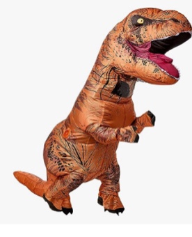 Adult Original Inflatable Dinosaur Costume, T-Rex, Standard