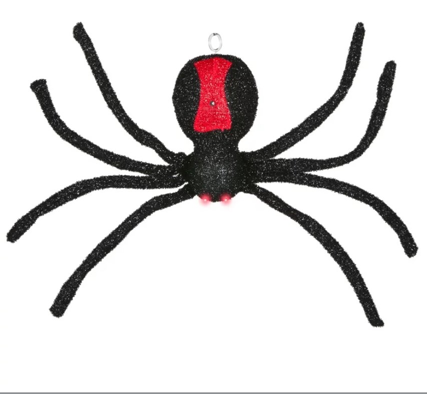 24 Inch Dropping Black Widow Halloween