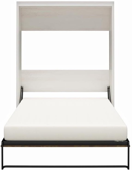 Signature Sleep Modern Wood Queen Murphy Wall Bed in Ivory Oak (INCOMPLETE SET, MISSING BOXES)