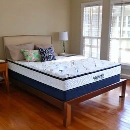 M-46144 Atlantic Furniture Coolsoft Folding Memory Gel Foam Mattress Queen